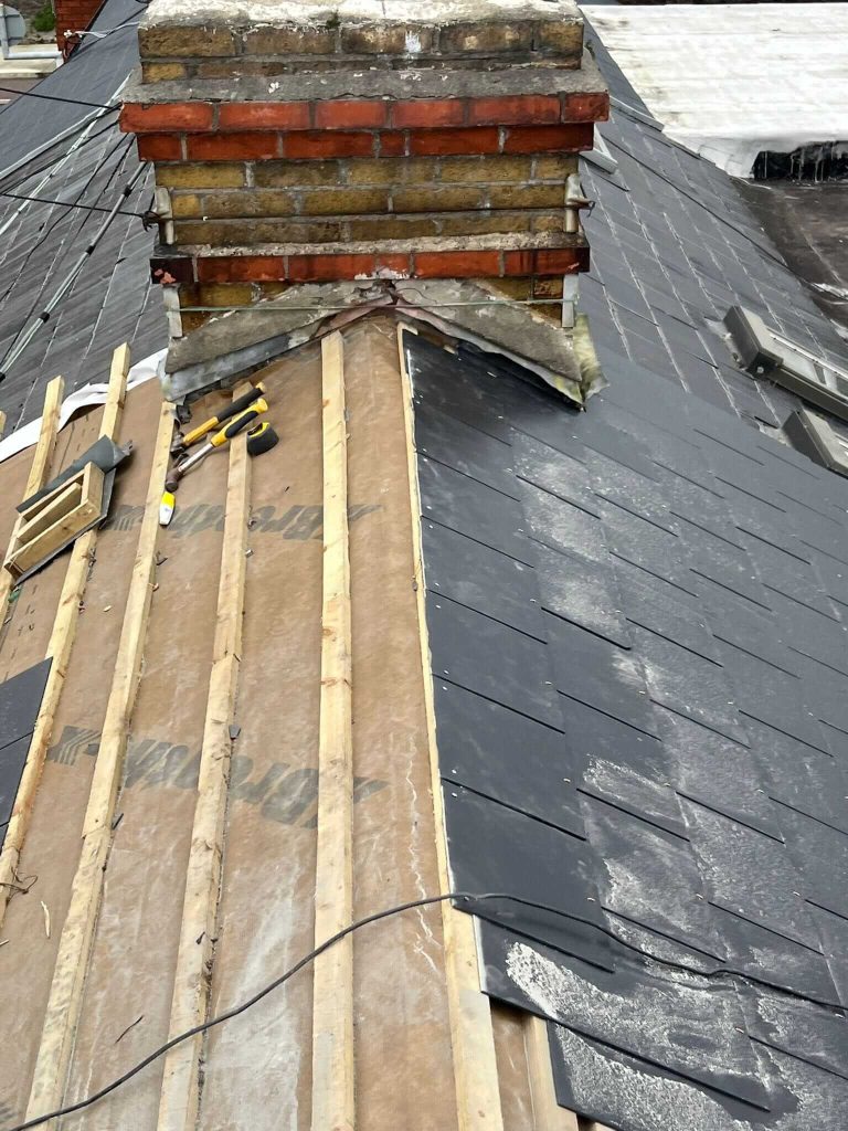 installing a new slate roof