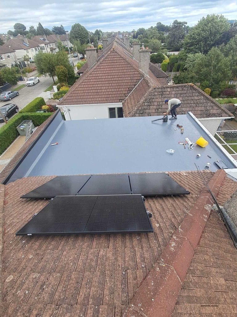 new flat roof extension