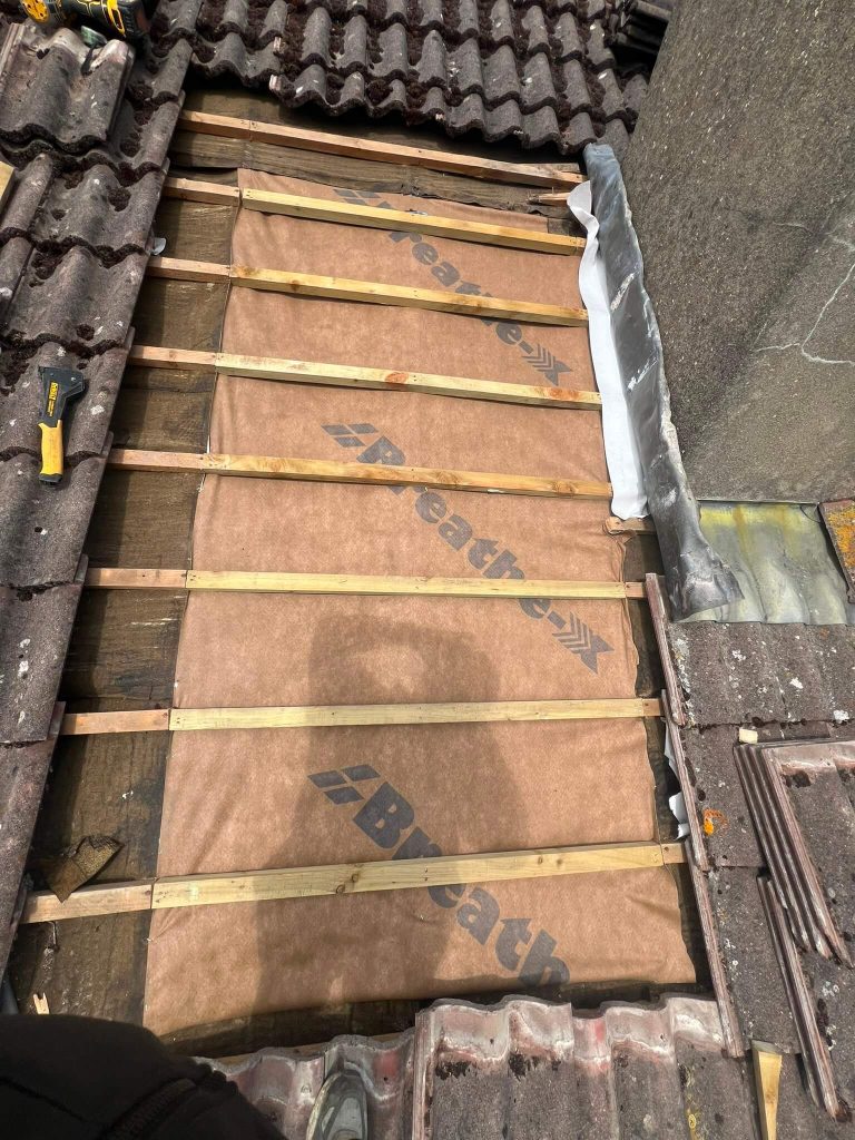 underlay repair on roof